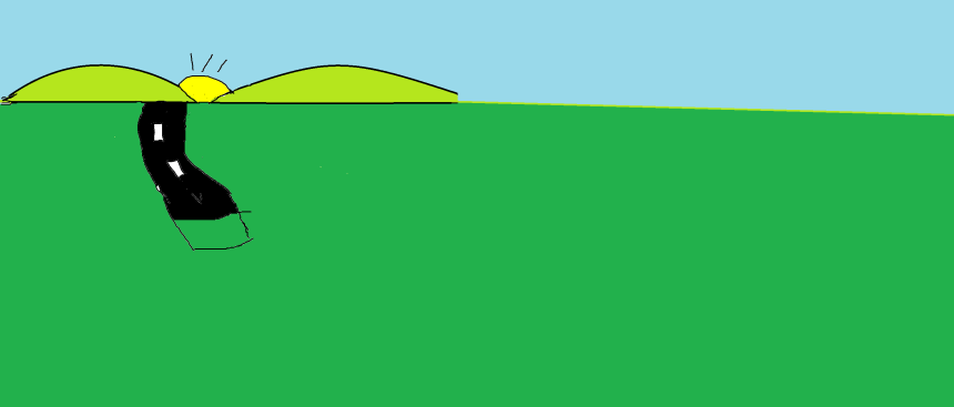 pemandangan di jalan