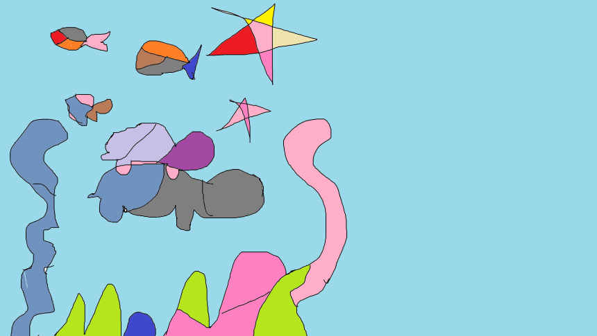 pemandangan di bawah laut