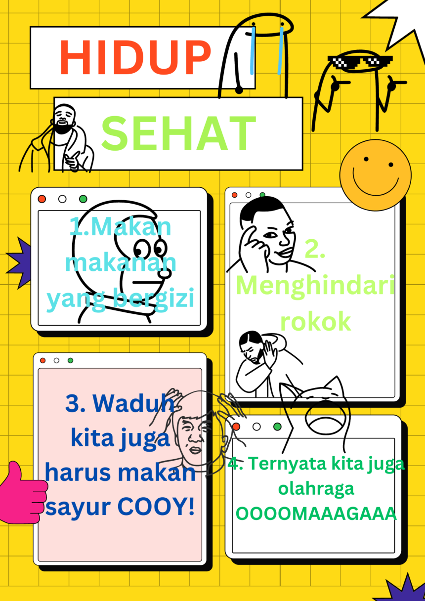 Poster Hidup Sehat (Absurd Editz)