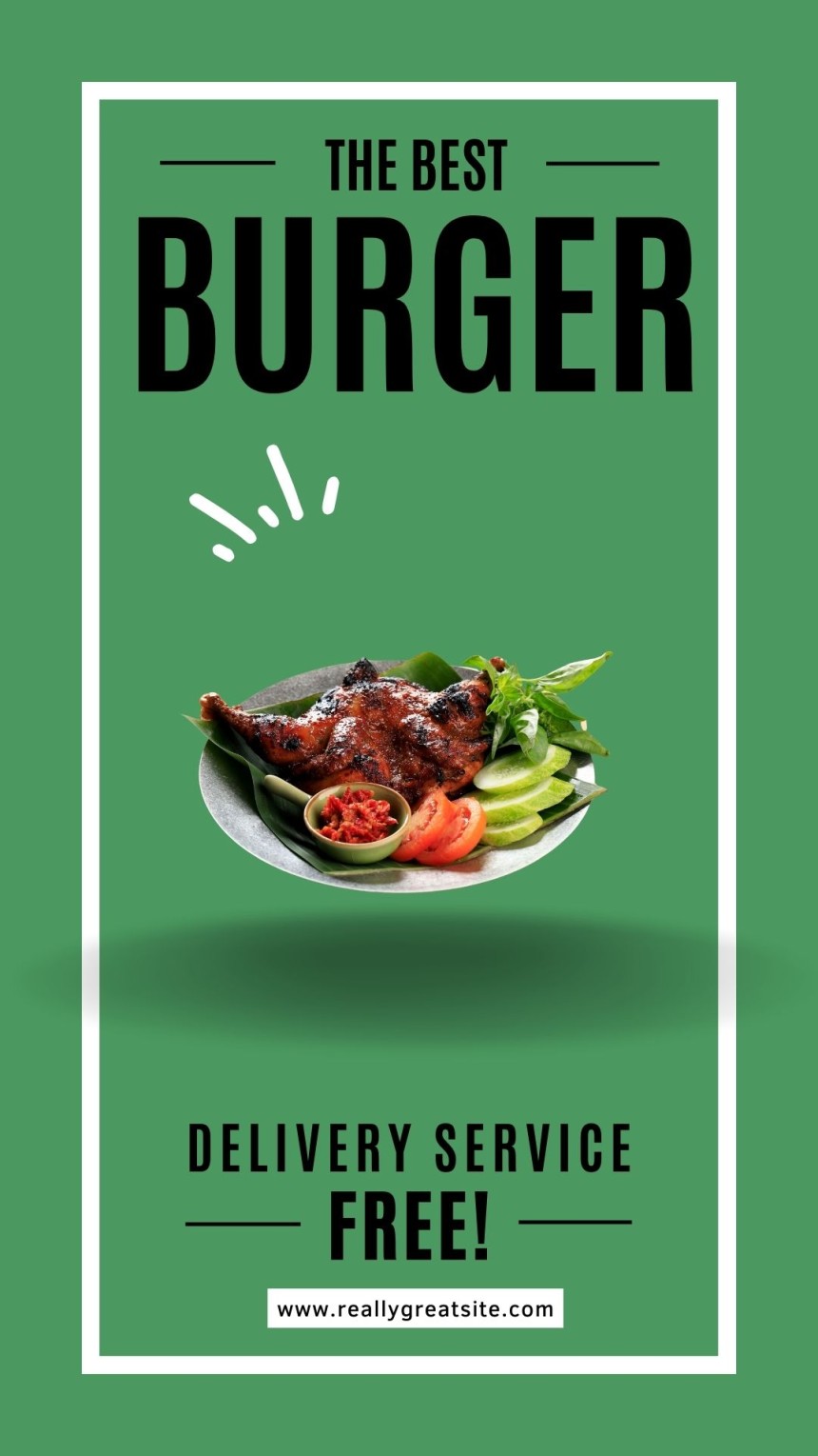 ayam bakar tulisan burger